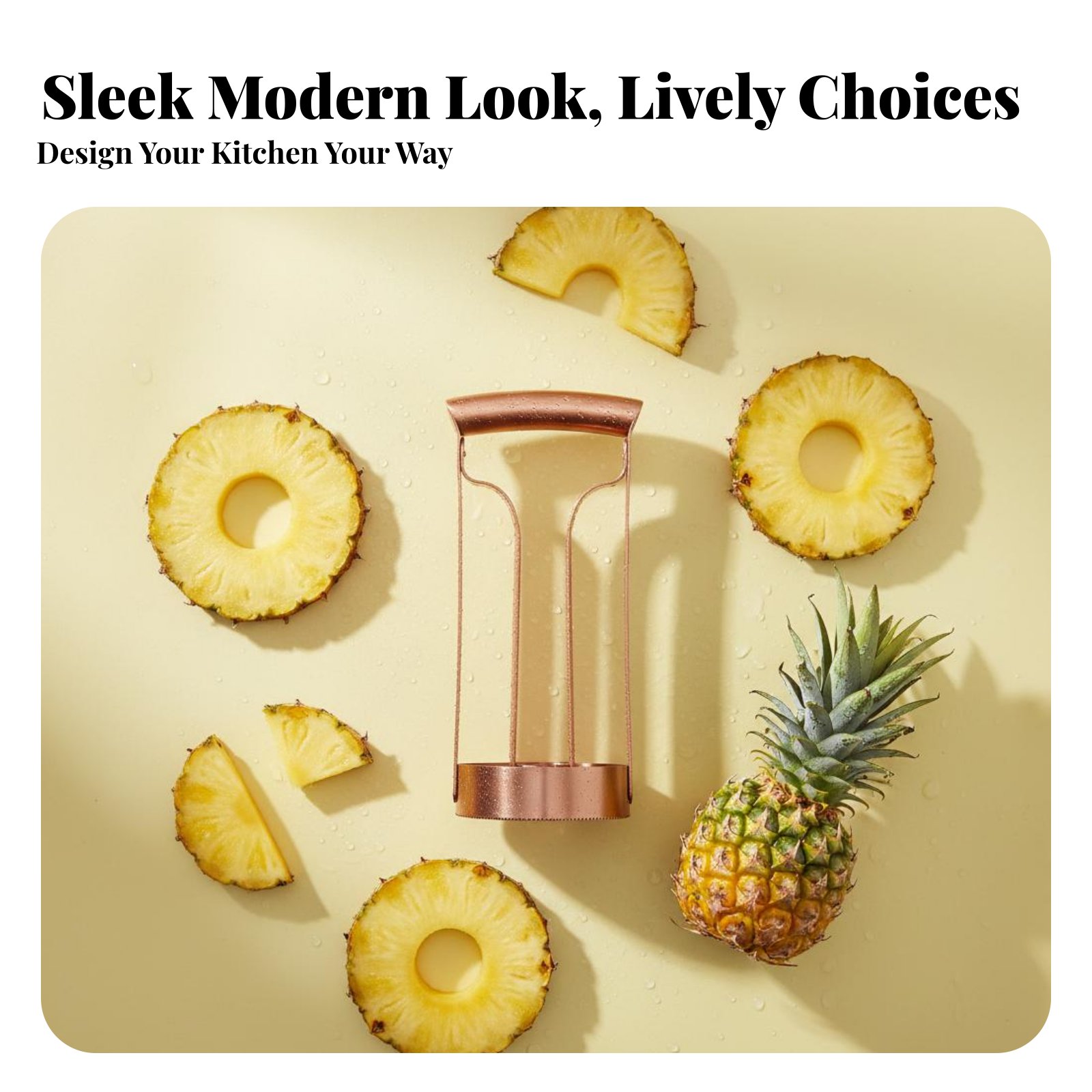 Kitchen Gadgets Useful - Cortador de Piña de Acero Inoxidable,