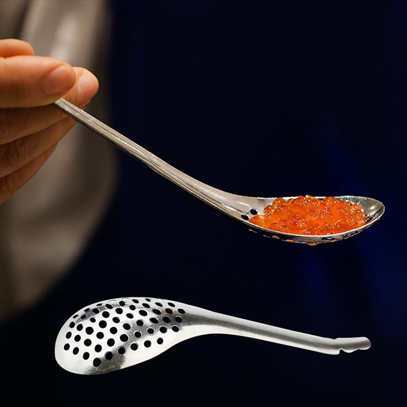 Kitchen Gadgets Useful - Cuchara de Caviar de 56 agujeros,