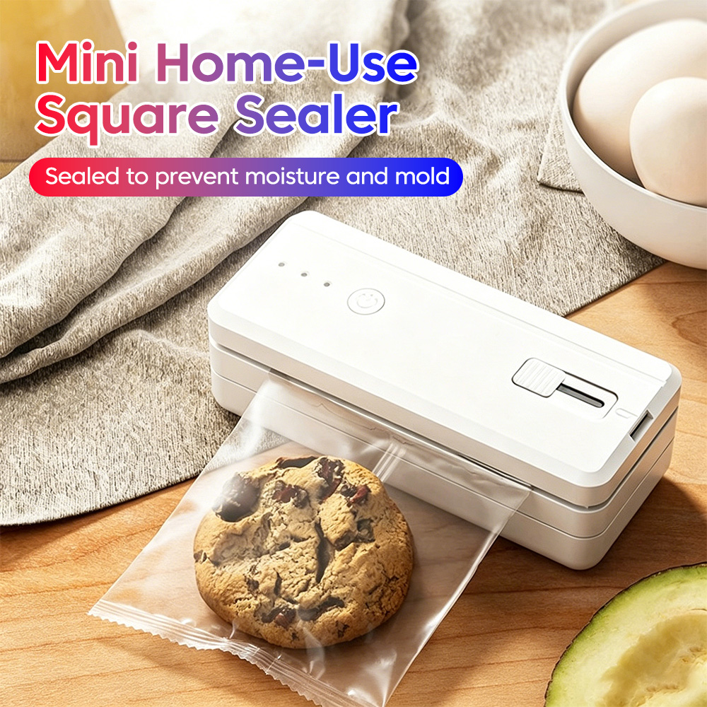 Kitchen Gadgets Machine - Sellador de bolsas magnético recargable, mini
