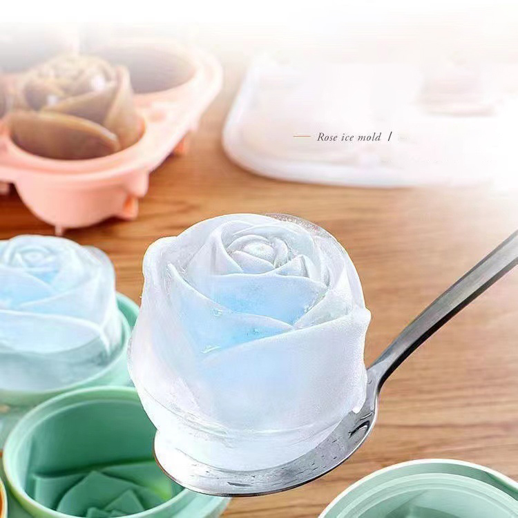 Quality Kitchen Gadgets - Moldes de hielo de rosas 3D,