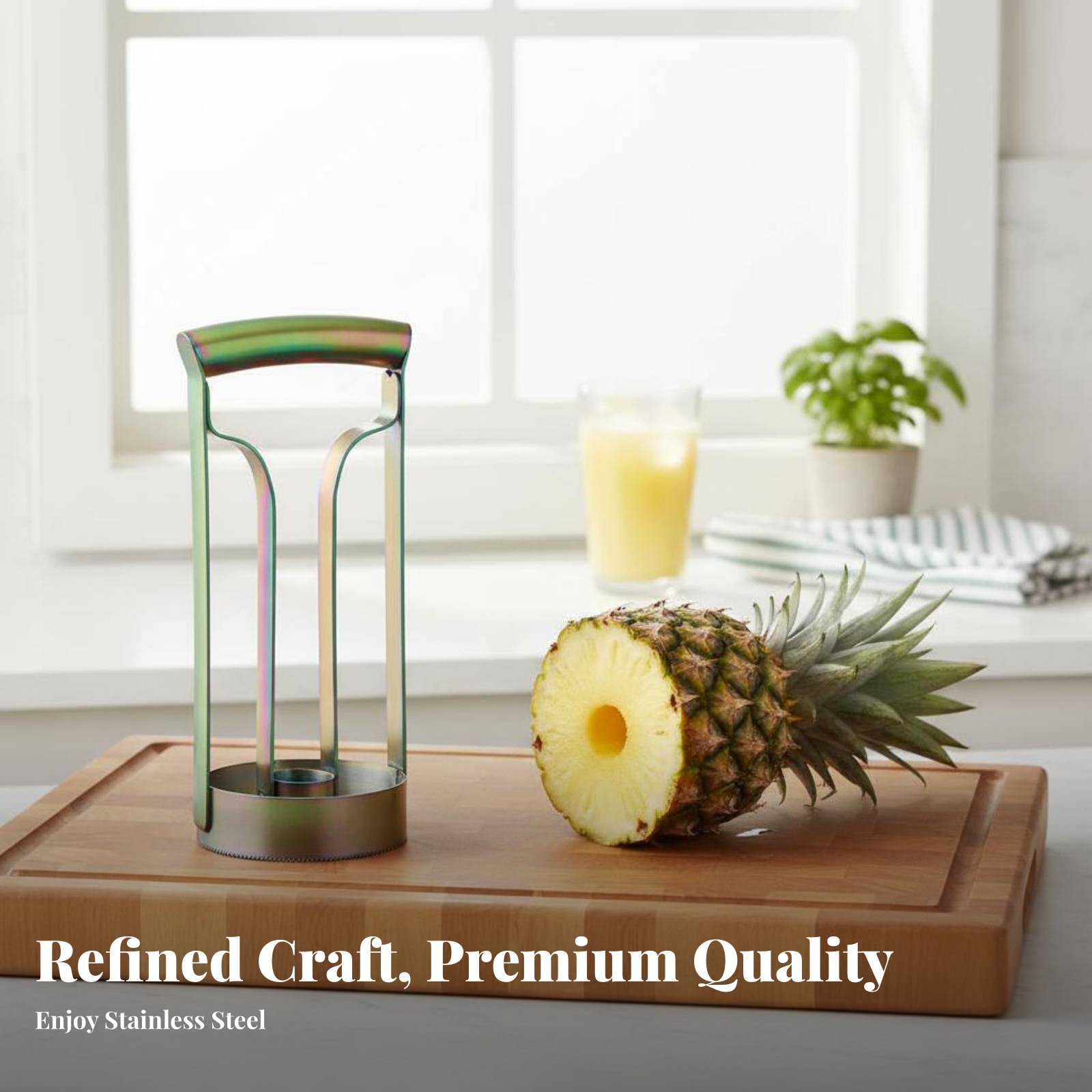 Cortador de Piña de Acero Inox - Kitchen Gadgets Useful reseña y precio