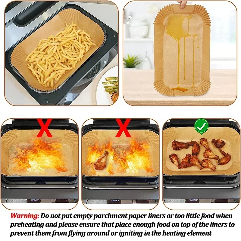 Papel desechable para freidora - Air Fryer Accessories reseña y precio