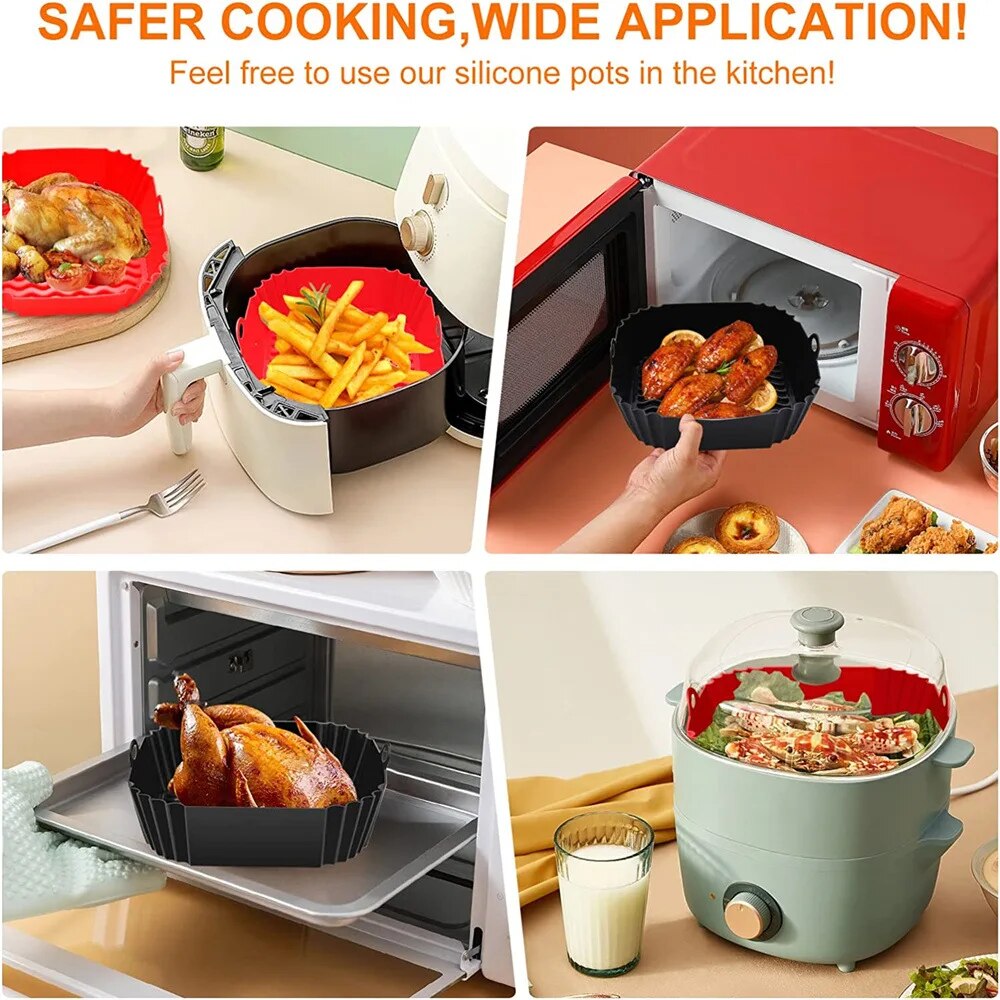 1 unidad de cesta de silicona  - Air Fryer Accessories reseña y precio