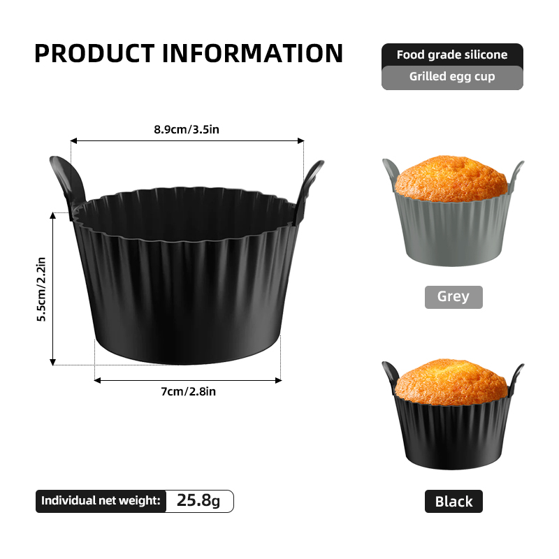 4/6 piezas de moldes de silico - Air Fryer Accessories reseña y precio