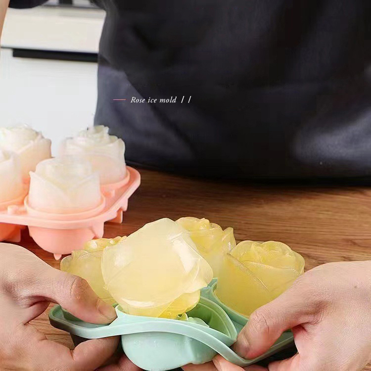 Moldes de hielo de rosas 3D, b - Quality Kitchen Gadgets reseña y precio