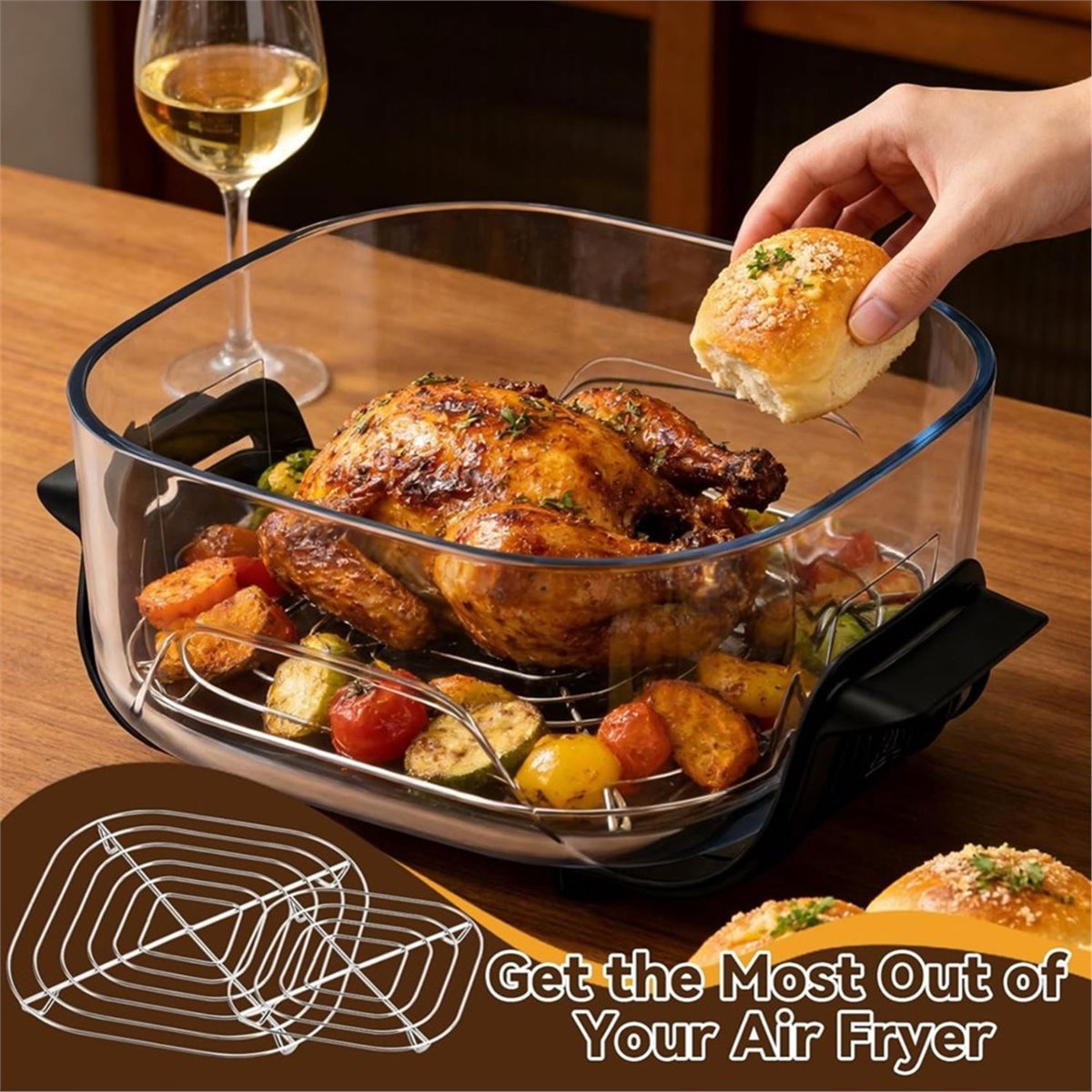actualización. Juego de 3 Reji - Air Fryer Accessories reseña y precio