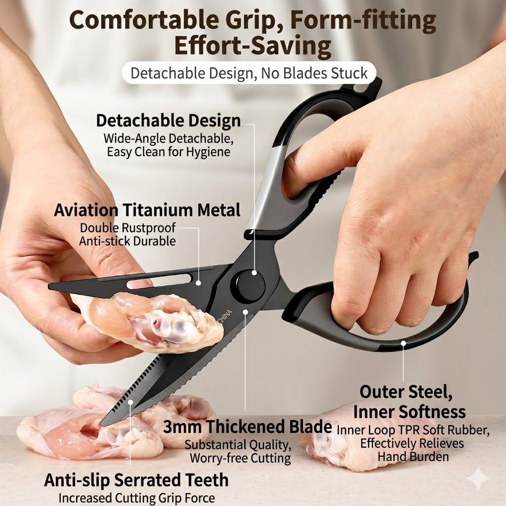 Tijeras de Cocina de Titanio p - Quality Kitchen Gadgets reseña y precio