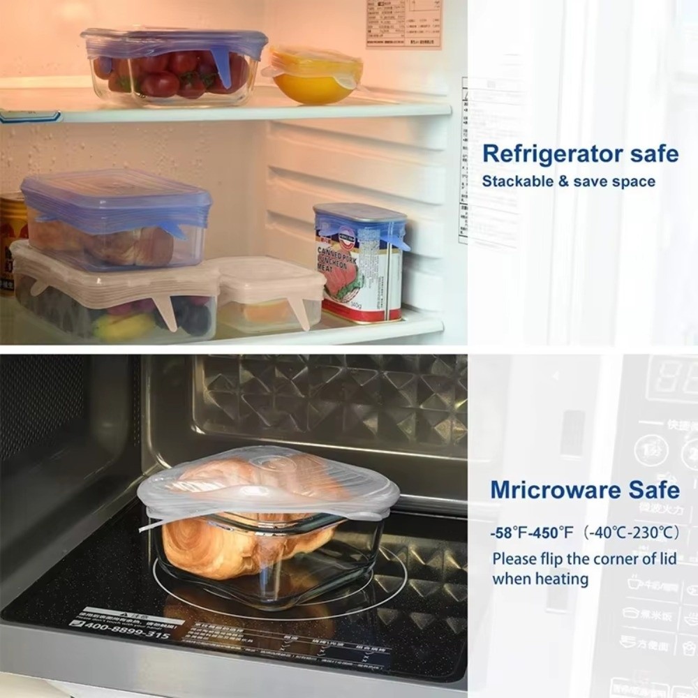 6 tapas de silicona elásticas  - Kitchen Gadgets Useful reseña y precio